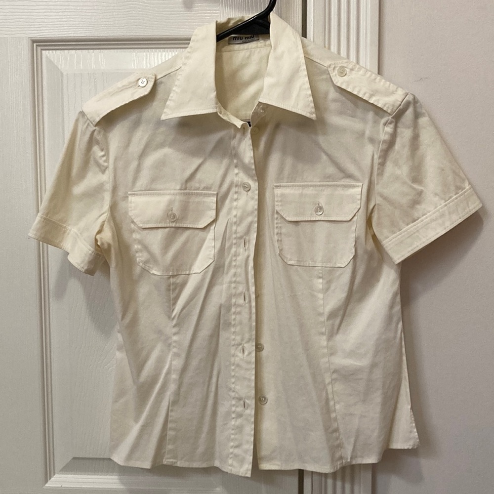 Miu Miu button down shirt